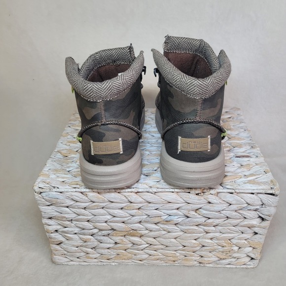 Hey Dude Bradley Woodland Camo Youth 3 Women 4 Ankle Boots Sneakers Outdoor - Picture 4 of 7